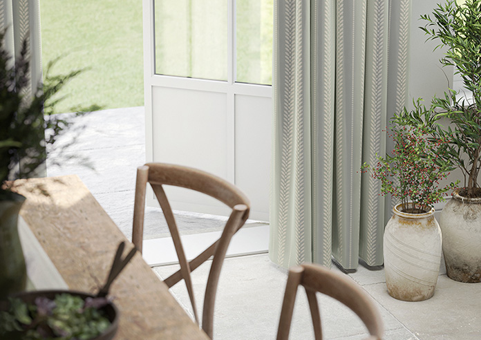 Laurel Stripe, Grey - Made to Measure Curtains - Image 5